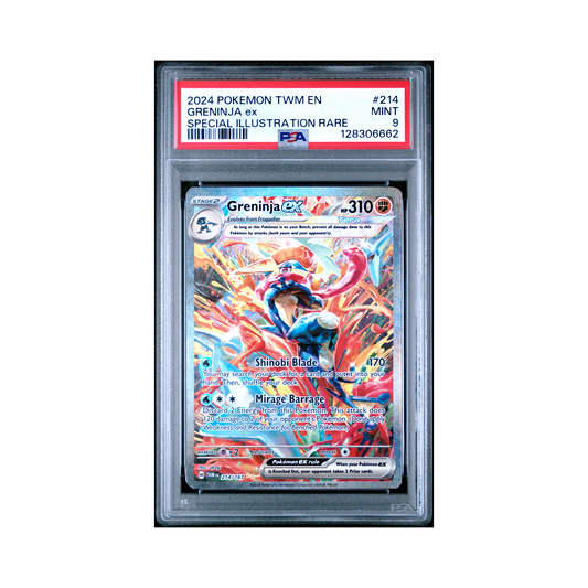 2024 Pokemon Twilight Masquerade Greninja EX #214 PSA 9
