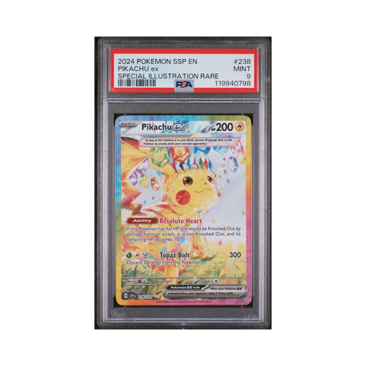 2024 Pokémon Surging Sparks Pikachu EX #238 PSA 9