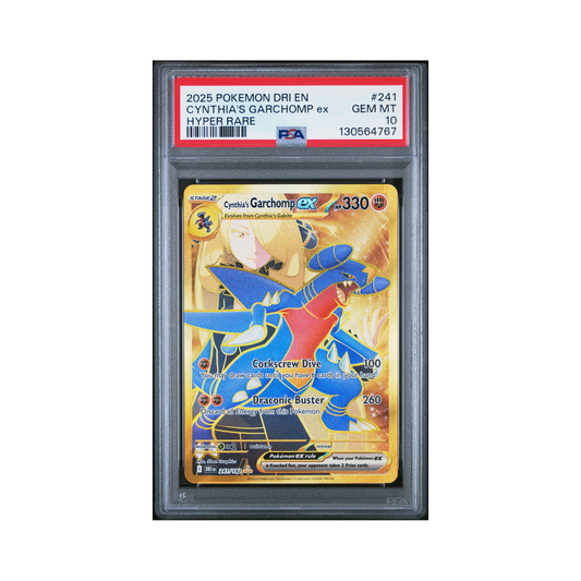 2025 Pokemon Dri Rivals Cynthia's Garchomp EX #241 PSA 10