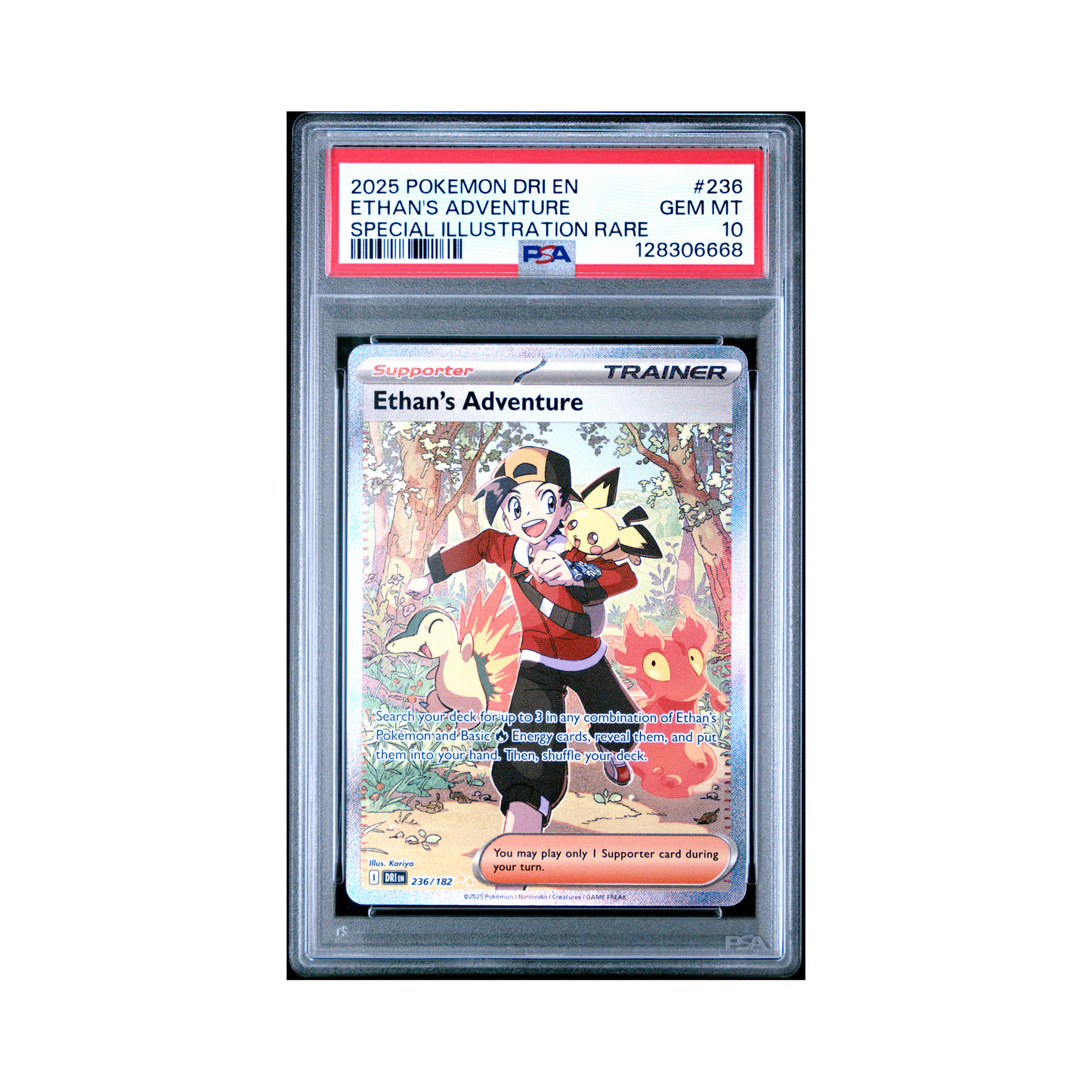 2025 Pokemon Destined Rivals Ethan's Adventure #236 PSA 10