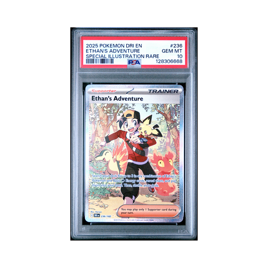 2025 Pokemon Destined Rivals Ethan's Adventure #236 PSA 10