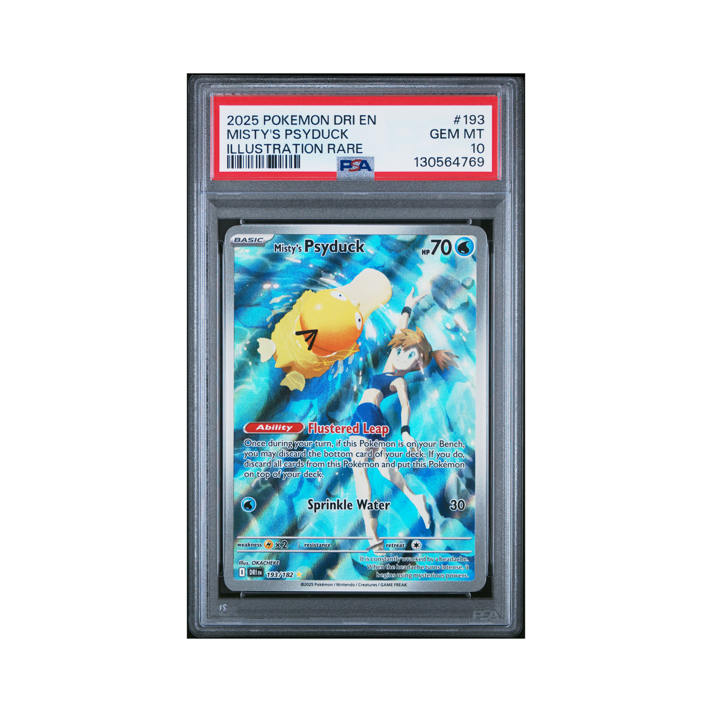 2025 Pokemon Dri Rivals Misty's Psyduck #193 PSA 10