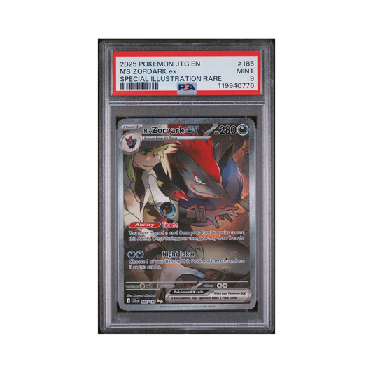 2025 Pokémon Journey Together N's Zoroark EX #185 PSA 9