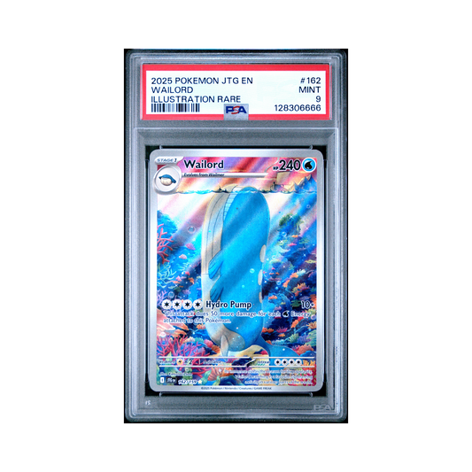 2025 Pokemon Journey Together Wailord #162 PSA 9