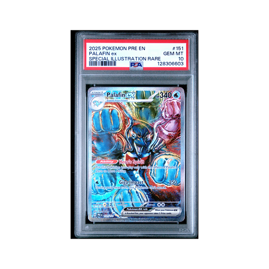2025 Pokemon Prismatic Evolutions Palafin EX #151 PSA 10