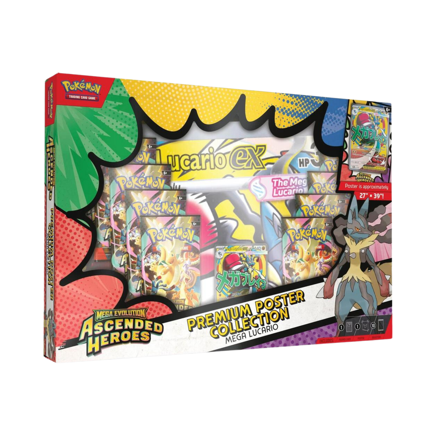 Ascended Heroes Premium Poster Collection [Mega Lucario]