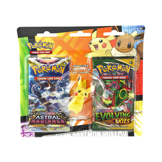 Back to School Eraser 2-Pack Blister [Pikachu]
