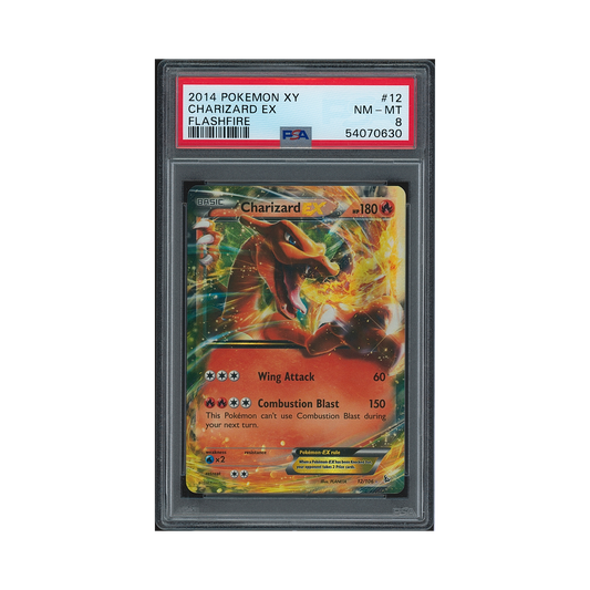 2014 Pokémon XY Flashfire Charizard EX #12 PSA 8