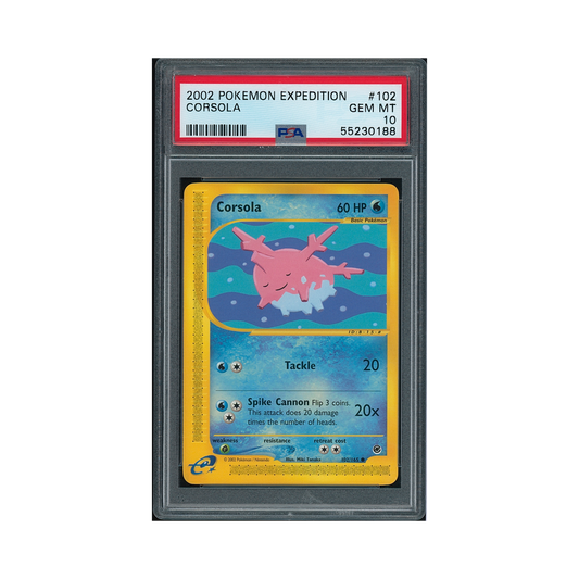 2002 Pokémon Expedition Corsola #102 PSA 10