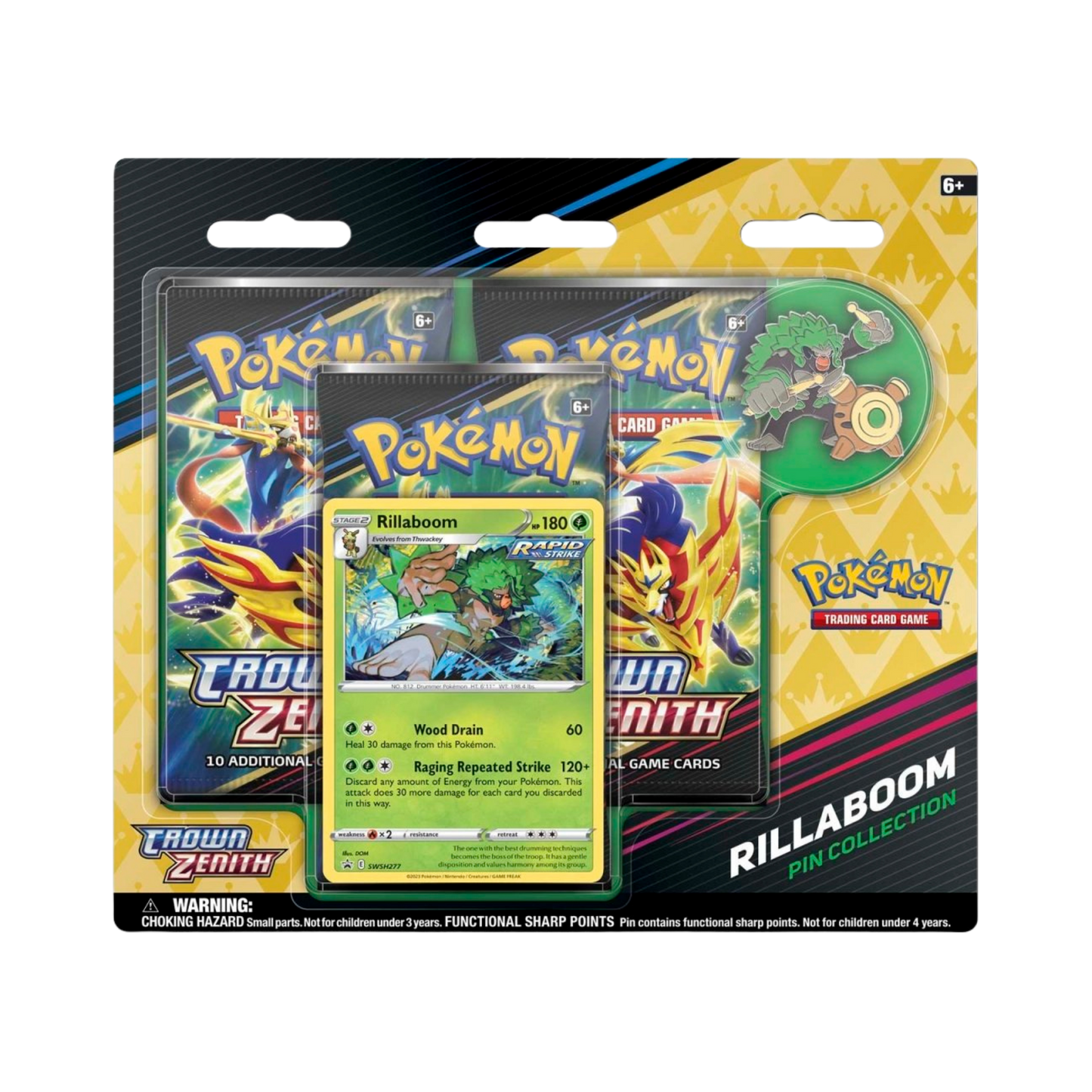 Crown Zenith Pin Collection [Rillaboom]