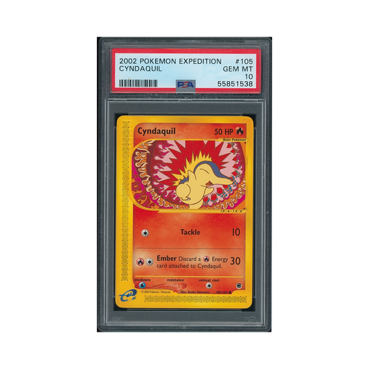 2002 Pokémon Expedition Cyndaquil #105 PSA 10