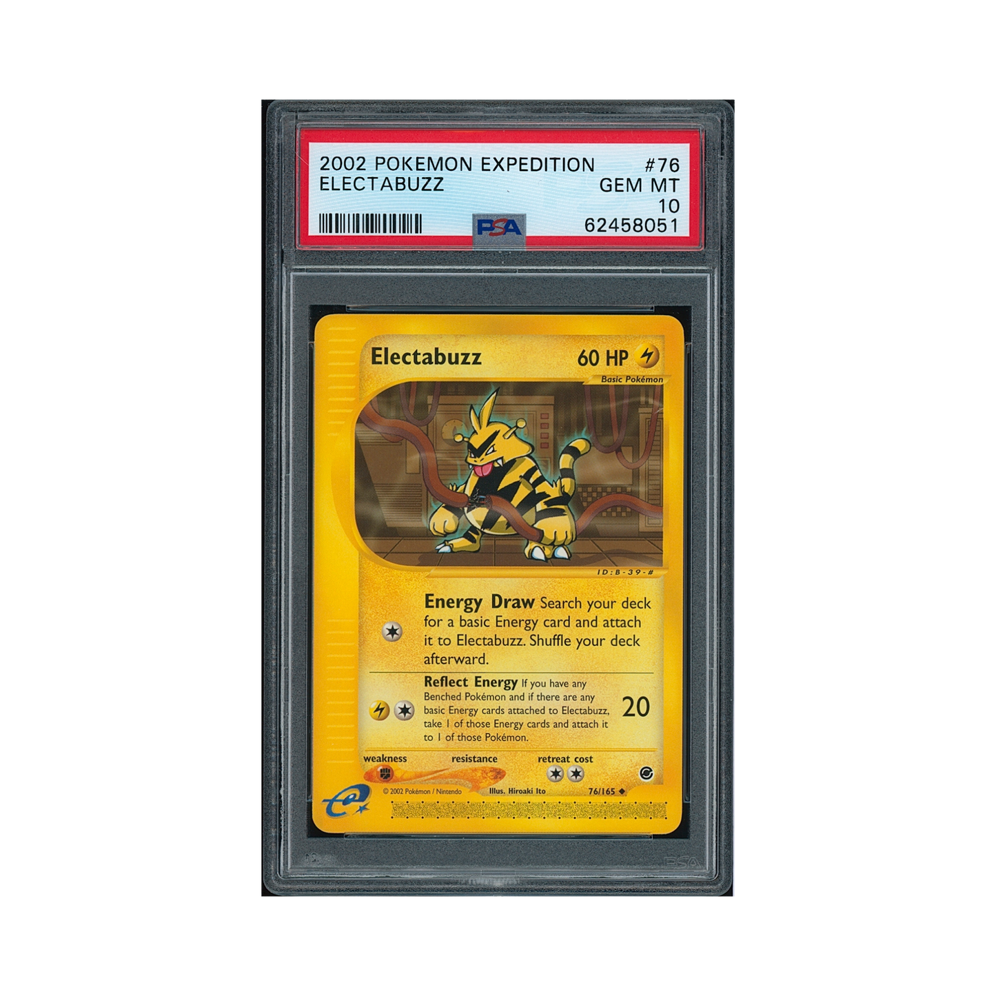 2002 Pokémon Expedition Electabuzz #76 PSA 10