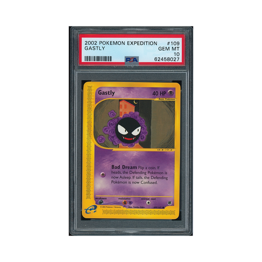 2002 Pokémon Expedition Gastly #109 PSA 10