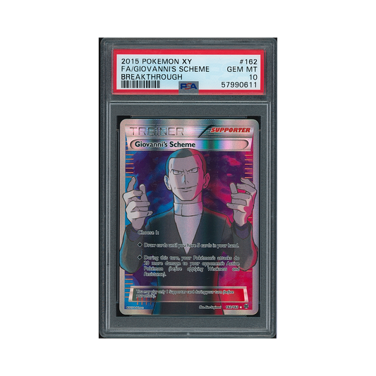 2015 Pokémon XY Breakthrough Giovanni's Scheme #162 PSA 10