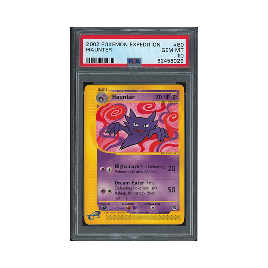 2002 Pokémon Expedition Haunter #80 PSA 10