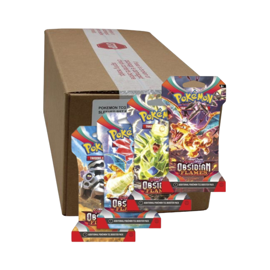 Obsidian Flames Sleeved Booster Pack Case [144 Ct]