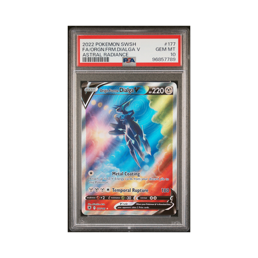 2022 Pokémon Astral Radiance Origin Forme Dialga V #177 PSA 10