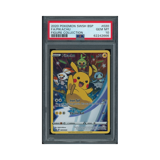 2020 Pokémon SWSH Black Star Promo Pikachu #020 PSA 10