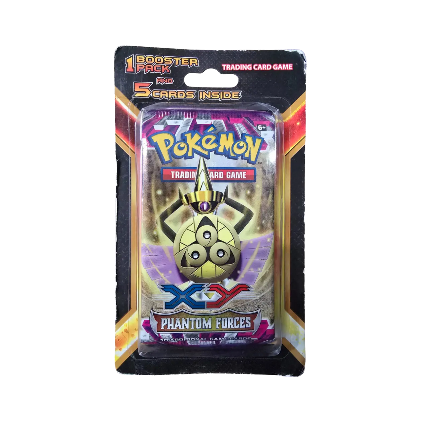 Sealed Pokémon Phantom Forces Blister with 1 booster pack and 5 additional cards from the XY Series in blister packaging