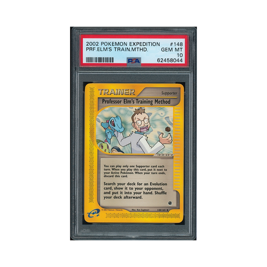 2002 Pokémon Expedition Professor Elm's Training Method #148 PSA 10