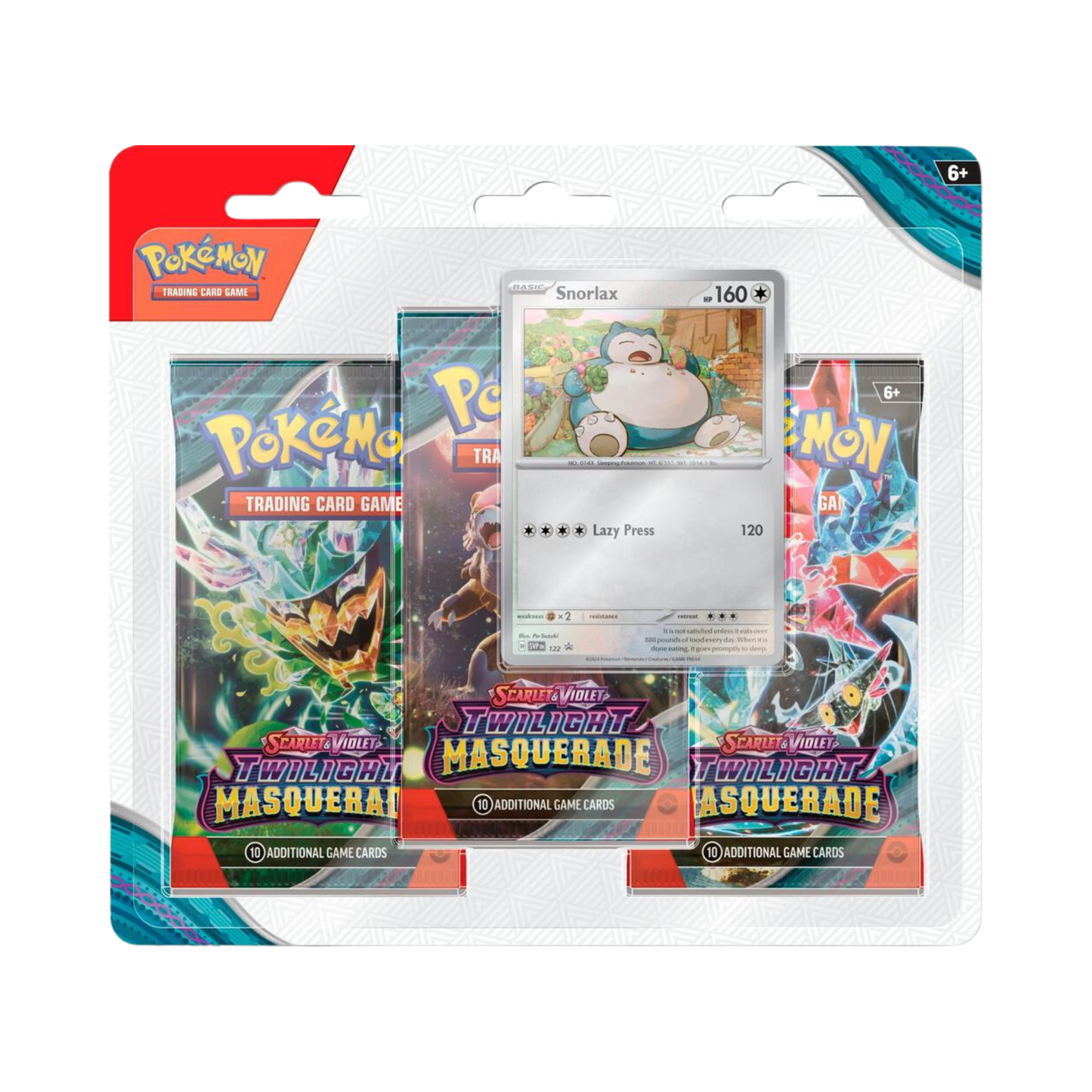 Twilight Masquerade 3 Pack Blister [Snorlax]