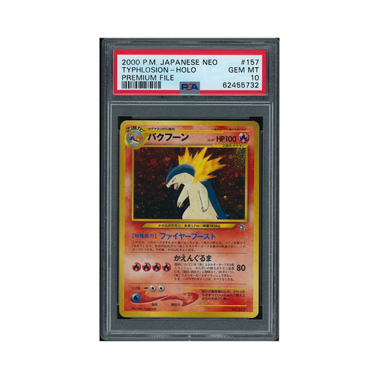 2000 Pokémon Japanese Neo Typhlosion #157 PSA 10