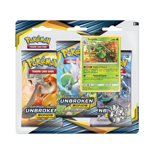 Unbroken Bonds 3-Pack Blister [Sceptile]
