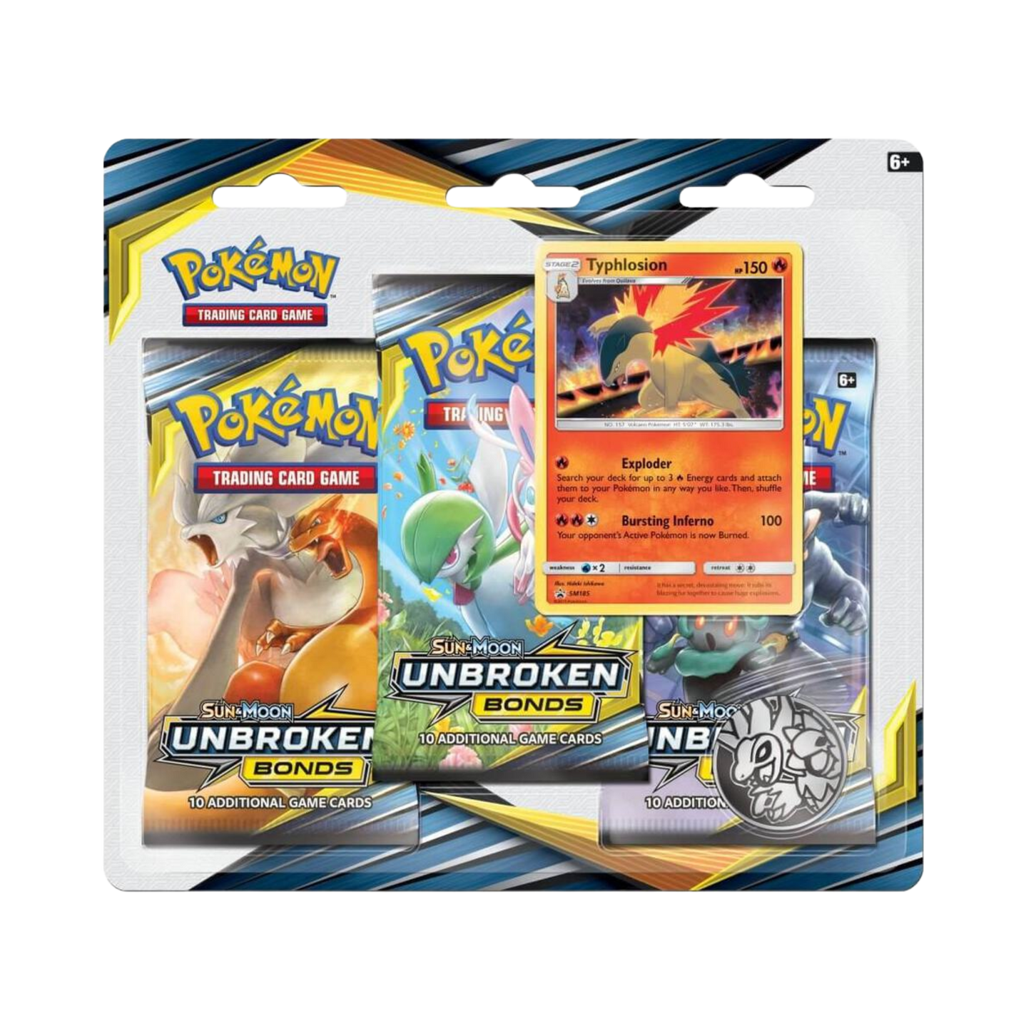 Unbroken Bonds 3-Pack Blister [Typhlosion]