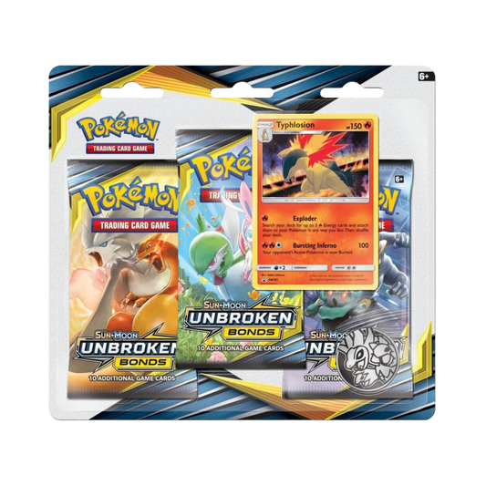 Unbroken Bonds 3-Pack Blister [Typhlosion]