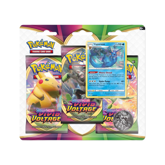 Vivid Voltage 3 Pack Blister [Vaporeon]