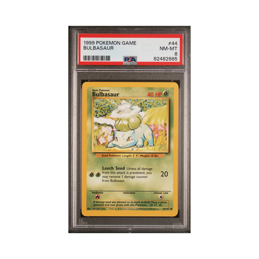 1999 Pokémon Game Bulbasaur #44 PSA 8
