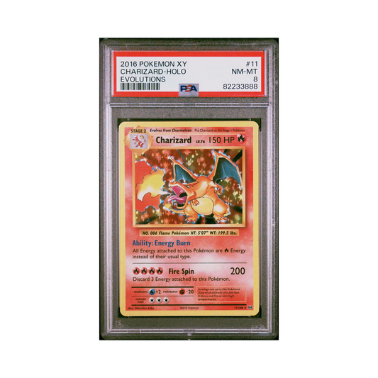 2016 Pokémon XY Evolutions Charizard #11 PSA 8