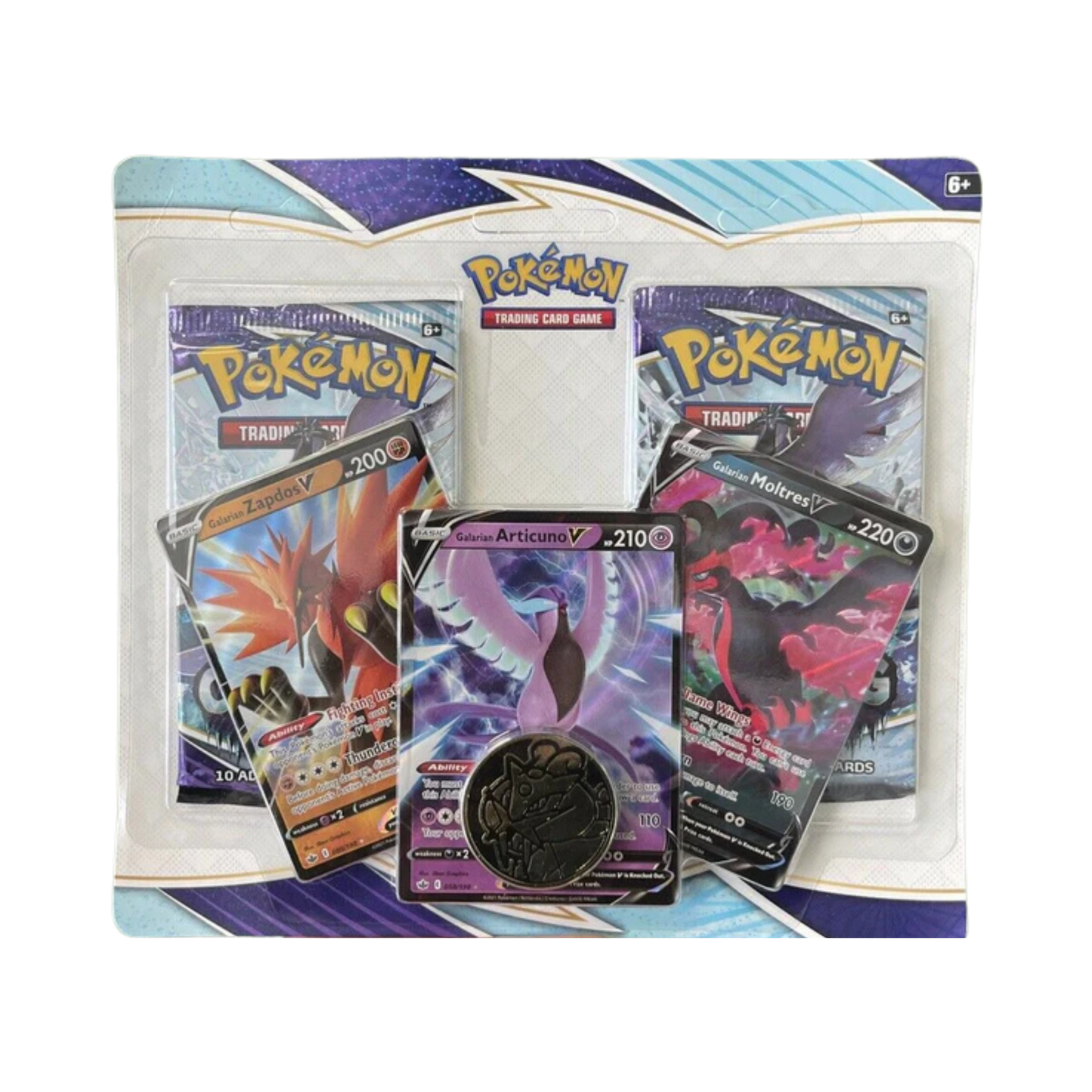 Chilling Reign 2 Pack Blister [Galarian Zapdos V, Articuno V, Moltres V]