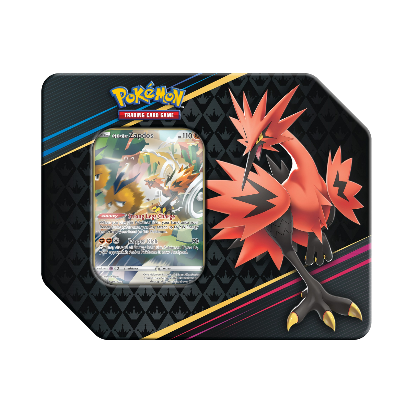 Crown Zenith Tin [Galarian Zapdos]