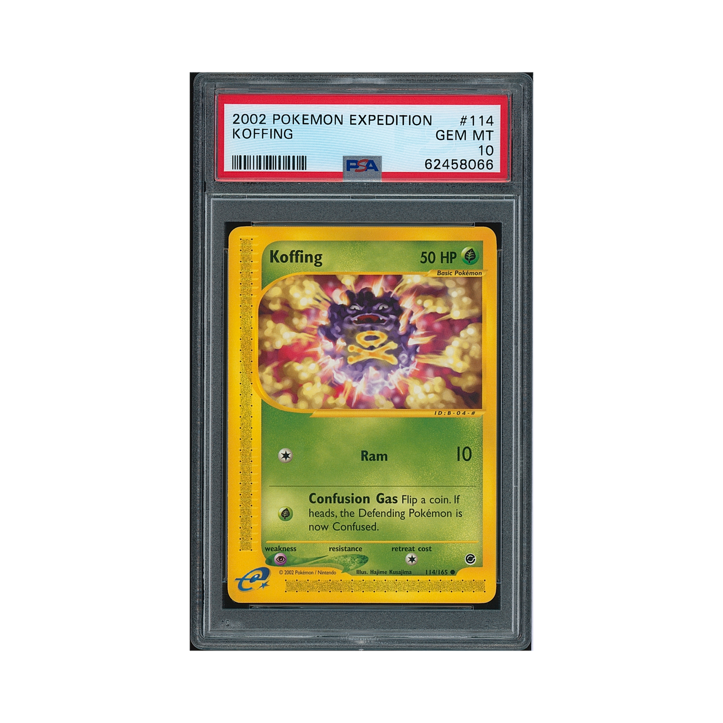 2002 Pokémon Expedition Koffing #114 PSA 10