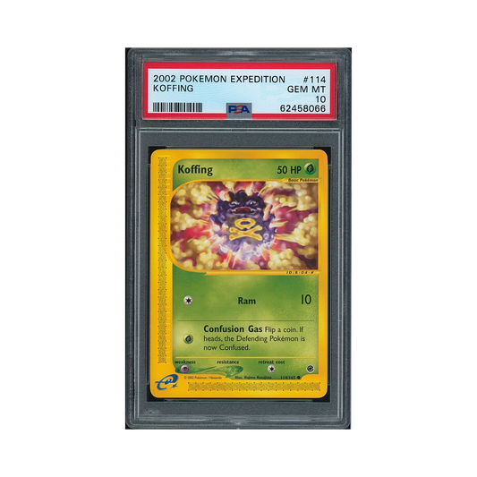 2002 Pokémon Expedition Koffing #114 PSA 10