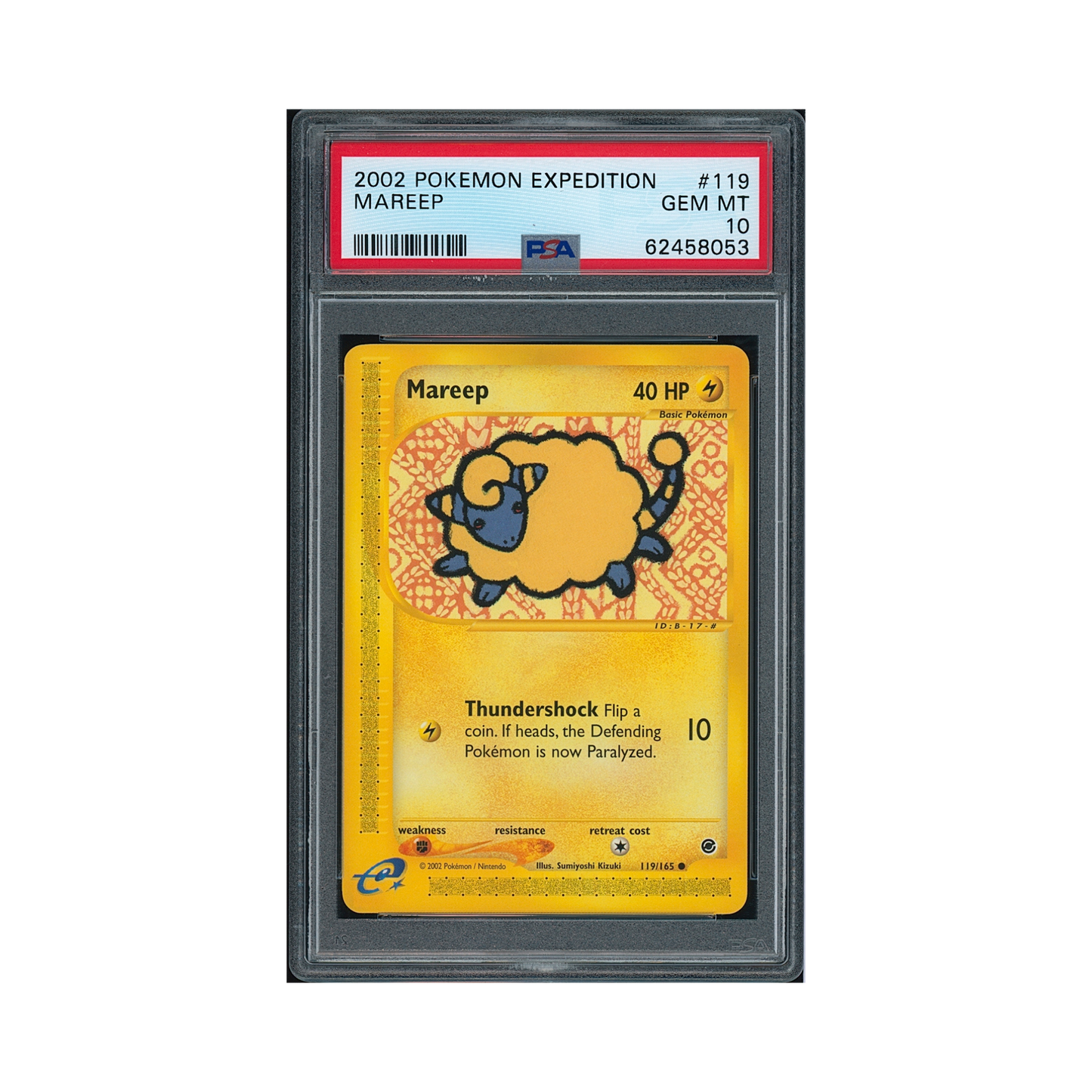 2002 Pokémon Expedition Mareep #119 PSA 10