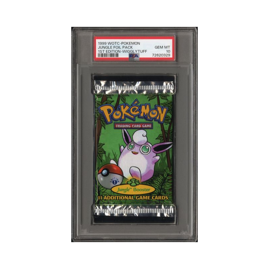 1999 WOTC-Pokemon Jungle Foil Pack 1st Edition Wigglytuff PSA 10