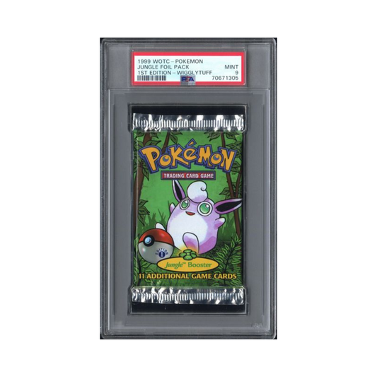 1999 WOTC-Pokemon Jungle Foil Pack 1st Edition Wigglytuff PSA 9