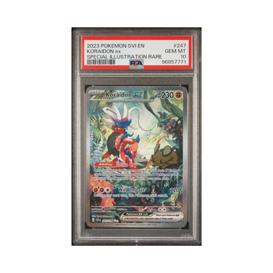 2023 Pokemon Scarlet & Violet Special Illustration Rare Koraidon Ex #247 PSA 10