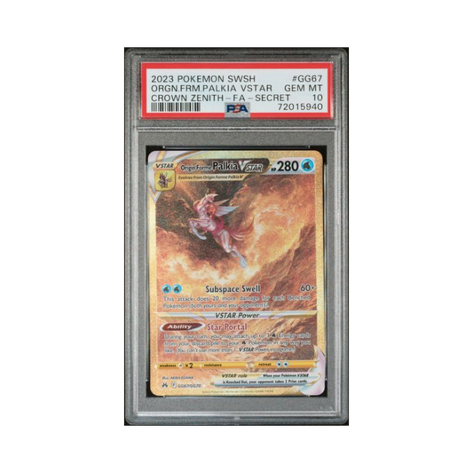 2023 Pokemon SWSH Crown Zenith FA Secret Rare Origin Form Palkia VSTAR #GG67 PSA 10