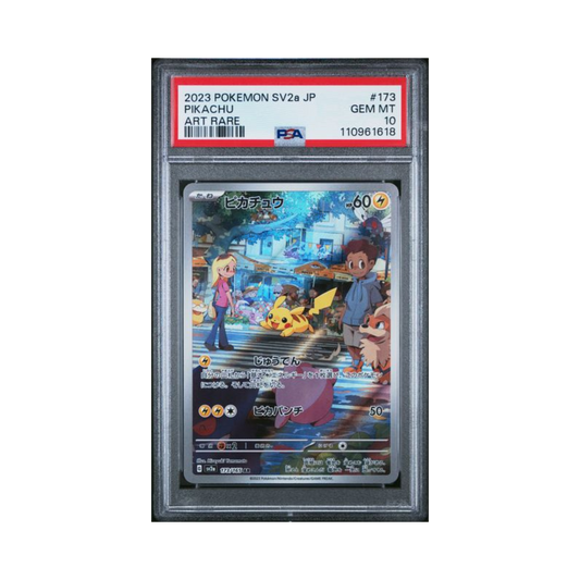 2023 Pokemon Japanese 151 SV2a Art Rare Pikachu #173 PSA 10