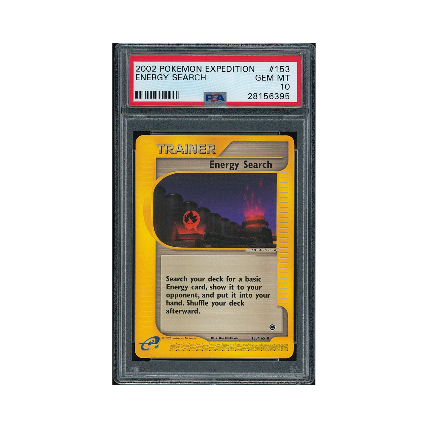 2002 Pokémon Expedition Energy Search #153 PSA 10