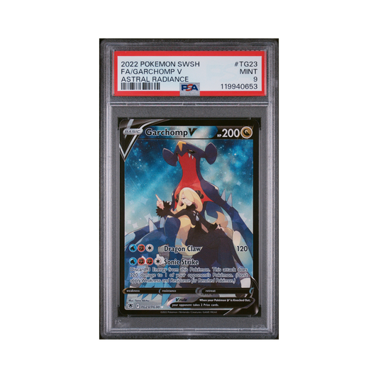 2022 Pokémon Sword & Shield Astral Radiance Garchomp V #TG23 PSA 9
