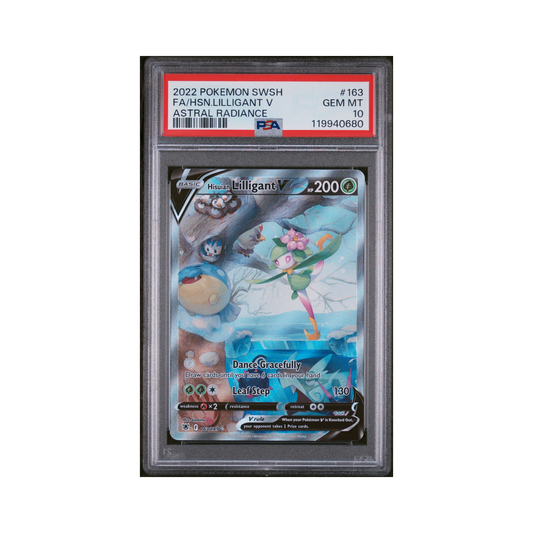 2022 Pokémon Sword & Shield Astral Radiance Hisuian Lilligant V #163 PSA 10