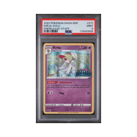 2022 Pokémon SWSH Black Star Promo Kirlia [STAFF] #271 PSA 9