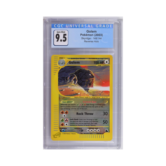 2003 Pokemon Japanese Skyridge Reverse Holo Golem #148 CGC 9.5