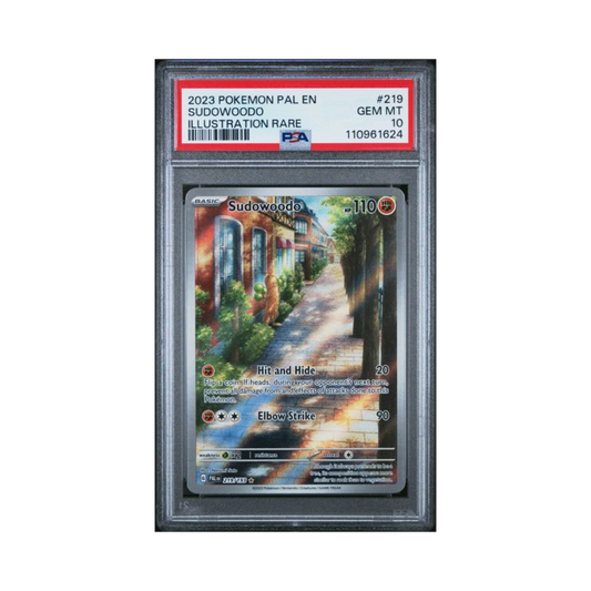 2023 Pokemon S&V Paldean Fates Illustration Rare Sudowoodo #219 PSA 10