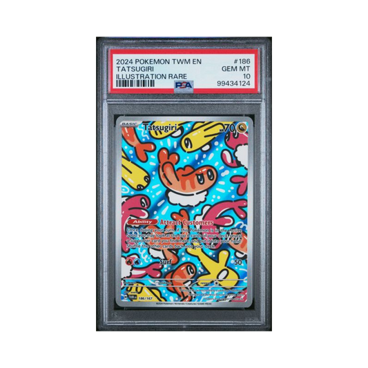2024 Pokemon TWM Tatsugiri Illustration Rare #186 PSA 10